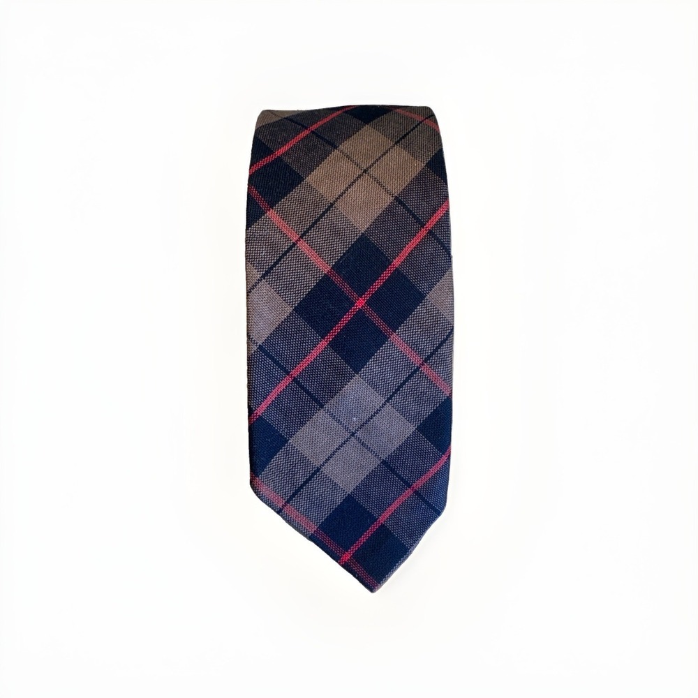Vintage 1950s Skinny Tie Sibley Lindsay & Curr Store For Men Tartan Plaid 54"